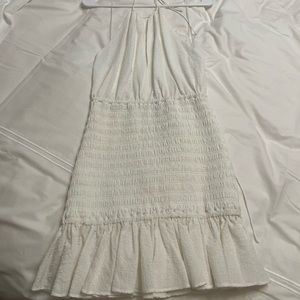 Significant other white smocked mini dress